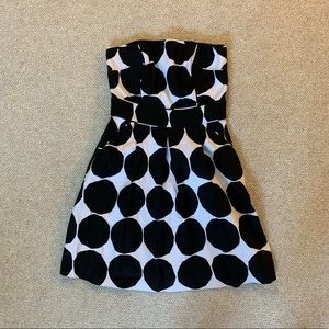 BR, Polka-Dot, Fit and Flare Tube Dress